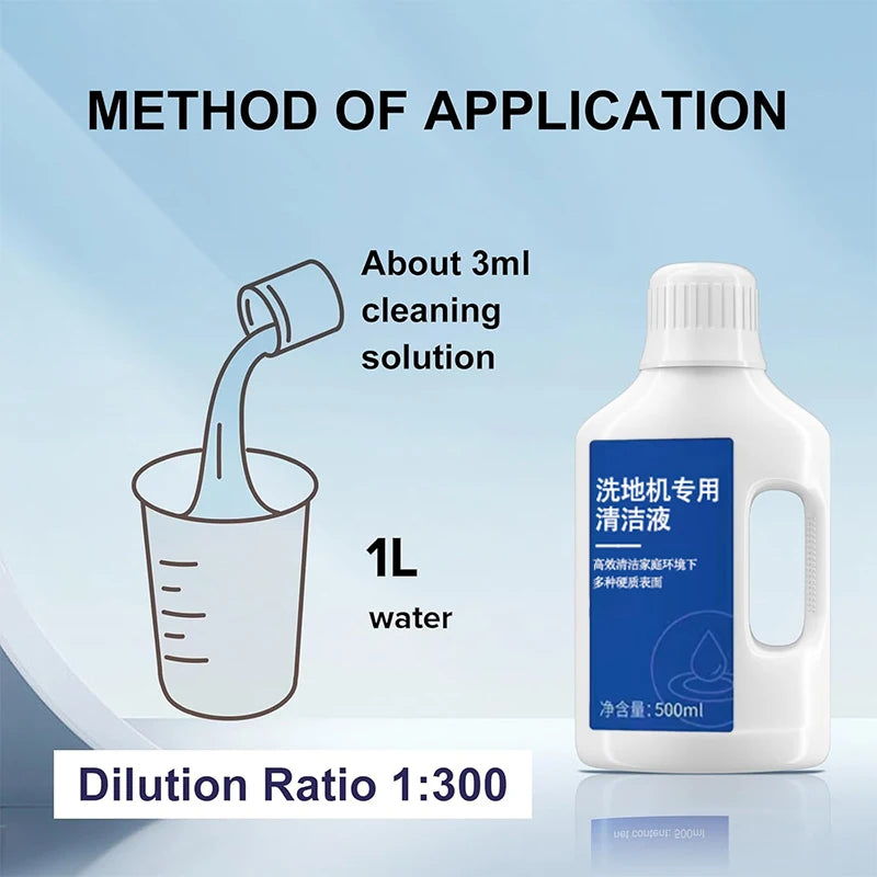 Liquid Fit For Dreame X40 Ultra\X30 Ultra\H11/H11 Max/H12/H13/H12 Pro / M12 /W10 Cleaning Fluid Parts Accessories 500ml