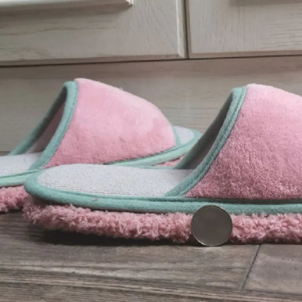 Detachable Microfibre Mop Slippers Soft Creative Floor Mopping Slippers Solid Color Washable Tile Cleaning Slippers Kitchen