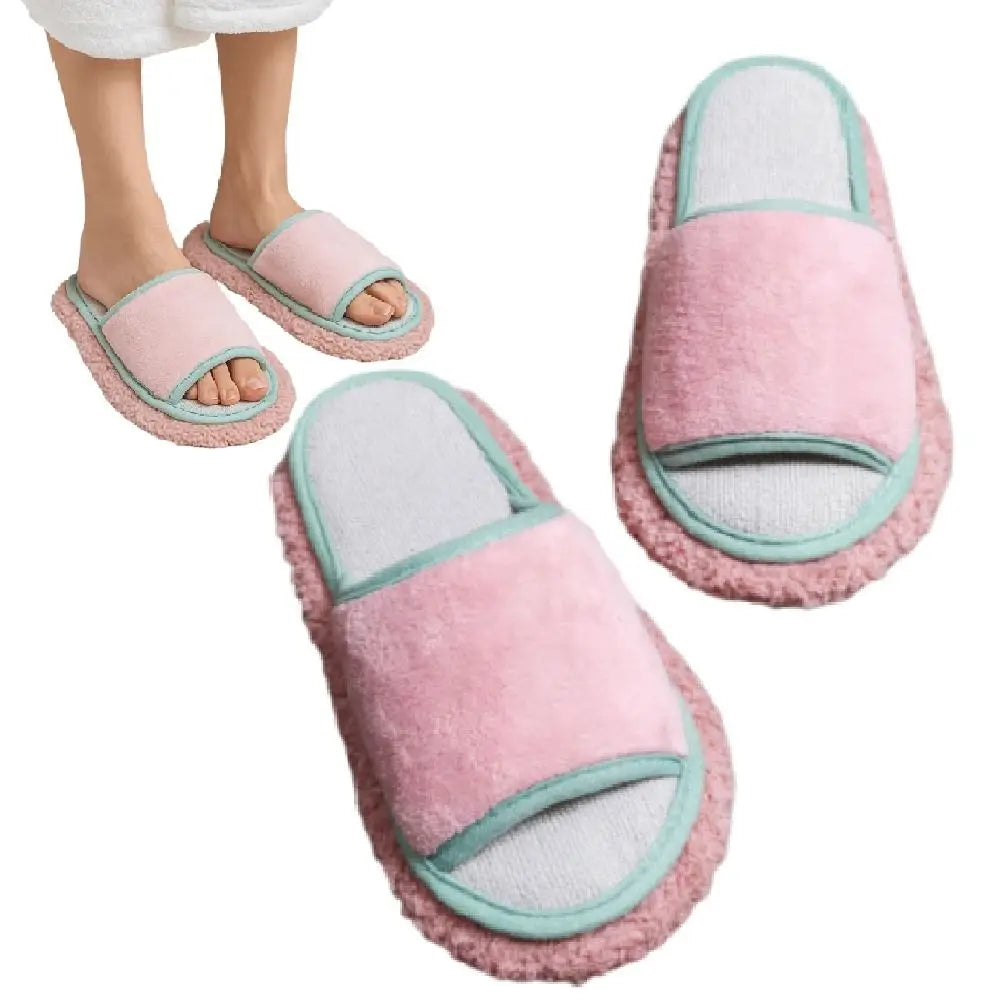 Detachable Microfibre Mop Slippers Soft Creative Floor Mopping Slippers Solid Color Washable Tile Cleaning Slippers Kitchen