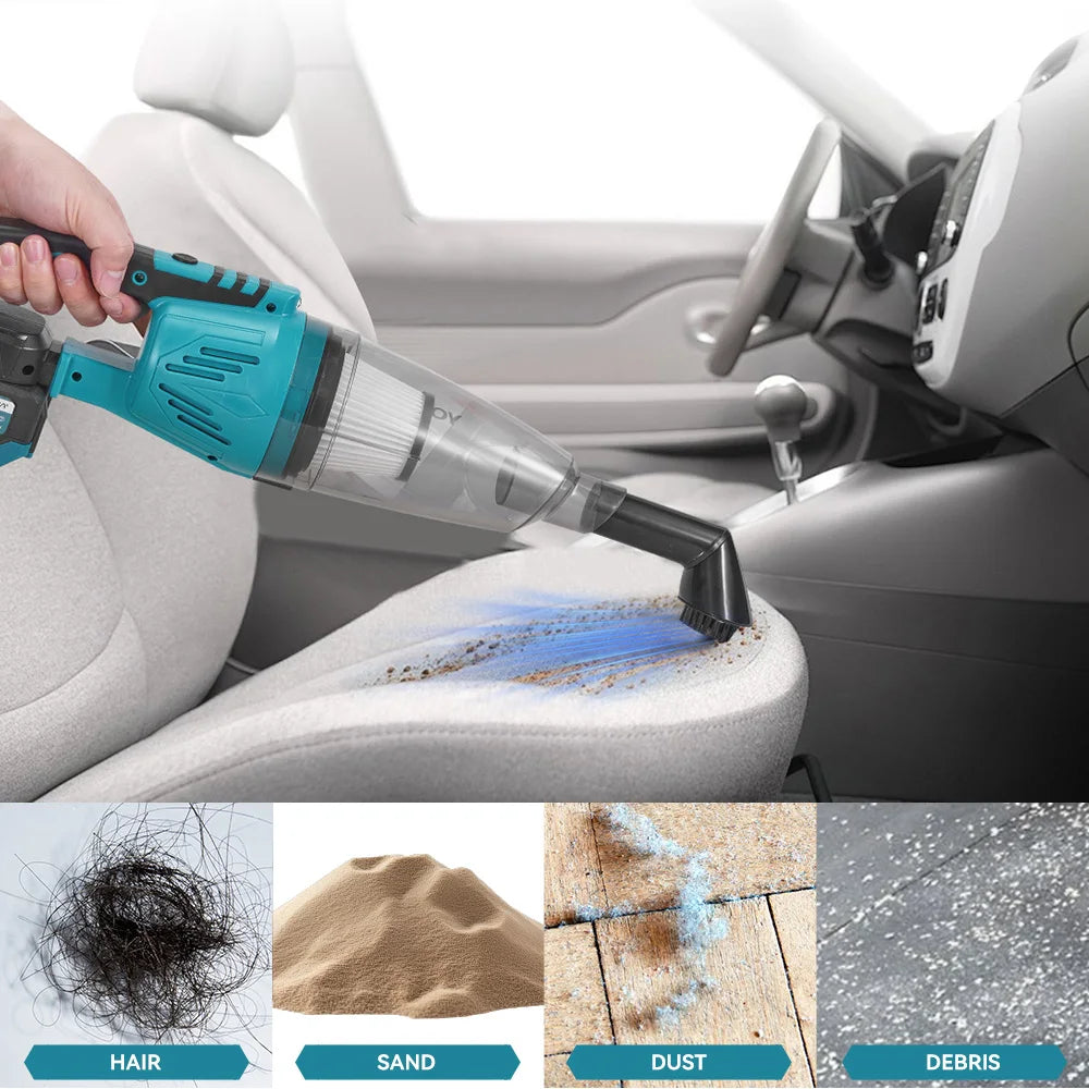 YOFIDRA 1500W 12KPA Electric Vacuum Cleaner 4IN1 Wireless Vacuum Home Car Cleaning Tools with 3pcs Filter For Makita Battery Pin