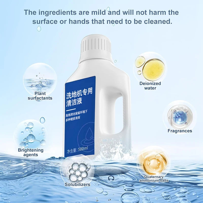 Liquid Fit For Dreame X40 Ultra\X30 Ultra\H11/H11 Max/H12/H13/H12 Pro / M12 /W10 Cleaning Fluid Parts Accessories 500ml