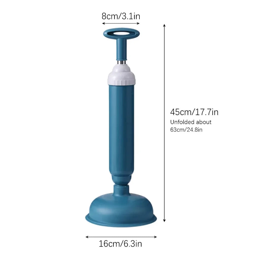 Toilet Plunger High Pressure Pump Anti Clogging Drain Cleaners Pipe Dredge Device for Bathroom Kitchen Sink Drain Clean Supplies